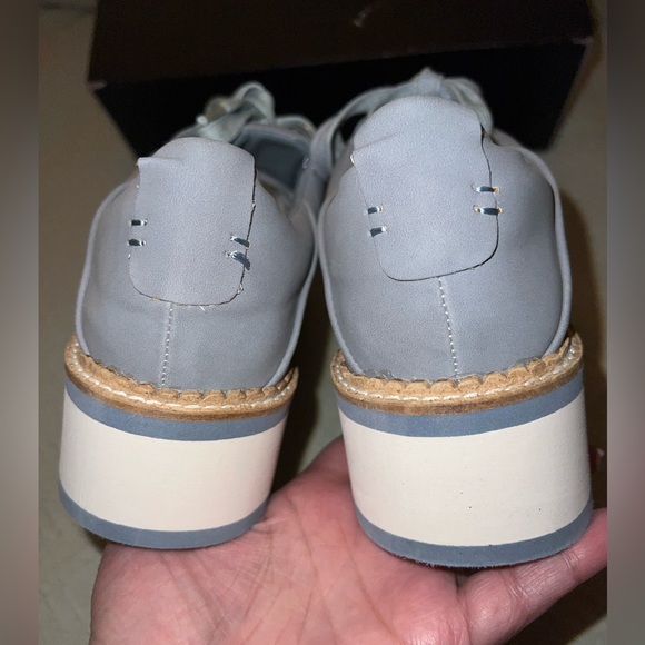 NWT SHUSHOP ”Shea” Suede Blue Color Blocked Platforms Lightweight Sneakers - Picture 8 of 13